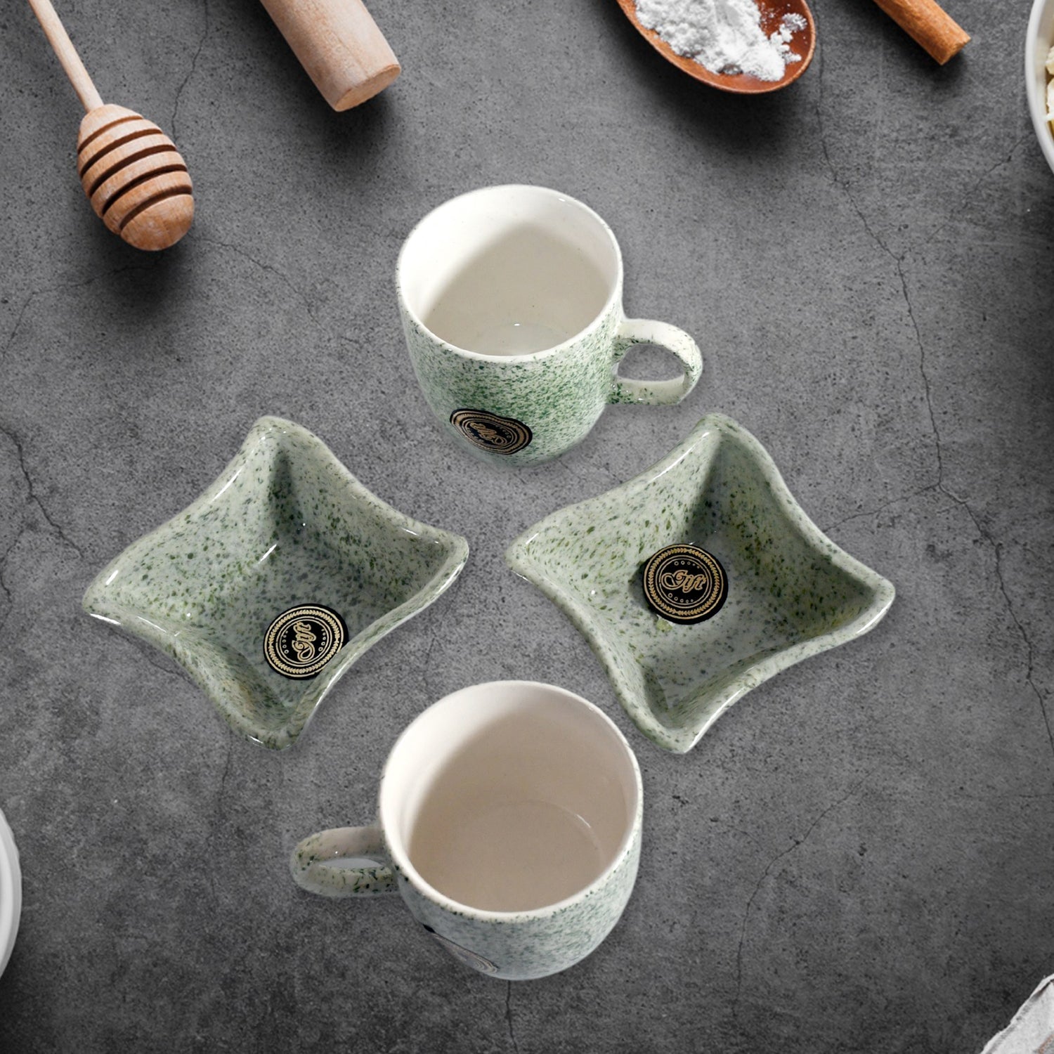 Ceramic Tea / cups / Mug Set Including Snacks / Serving Bowl Milk Cup, Coffee Cup, Tea Cup, Breakfast Cup, Drinking Mug or Outdoor for Household, Gift for Birthday, Wedding Party (4 Pcs set) Ceramic Tea / cups / Mug Set Including Snacks / Serving Bowl Milk Cup, Coffee Cup, Tea Cup, Breakfast Cup, Drinking Mug or Outdoor for Household, Gift for Birthday, Wedding Party (4 Pcs set)